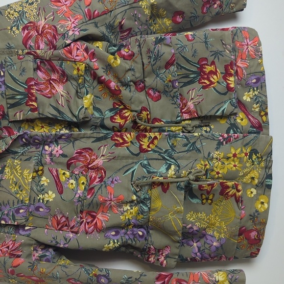 Cottagecore Farmhouse Floral Chore Jacket Utility Gorpcore Women's Size 6 - Picture 2 of 16